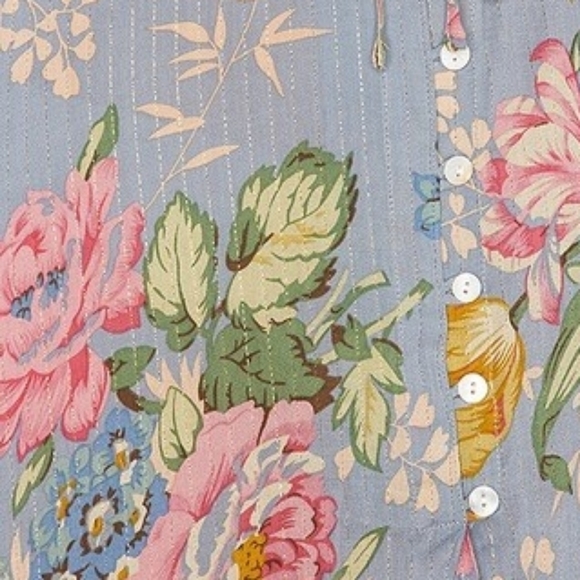 New Auguste Backless Delilah Bloom Dress Blue M 10 - Picture 5 of 13